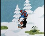 Кадр из мультфильма Крот и снеговик №1